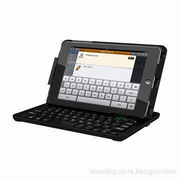 New iPad Mini Bluetooth Keyboard with Slidable Case Stand